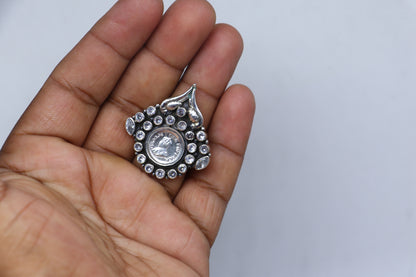 925 sterling silver diamond stone ring Jewelry sr718 - TRIBAL ORNAMENTS