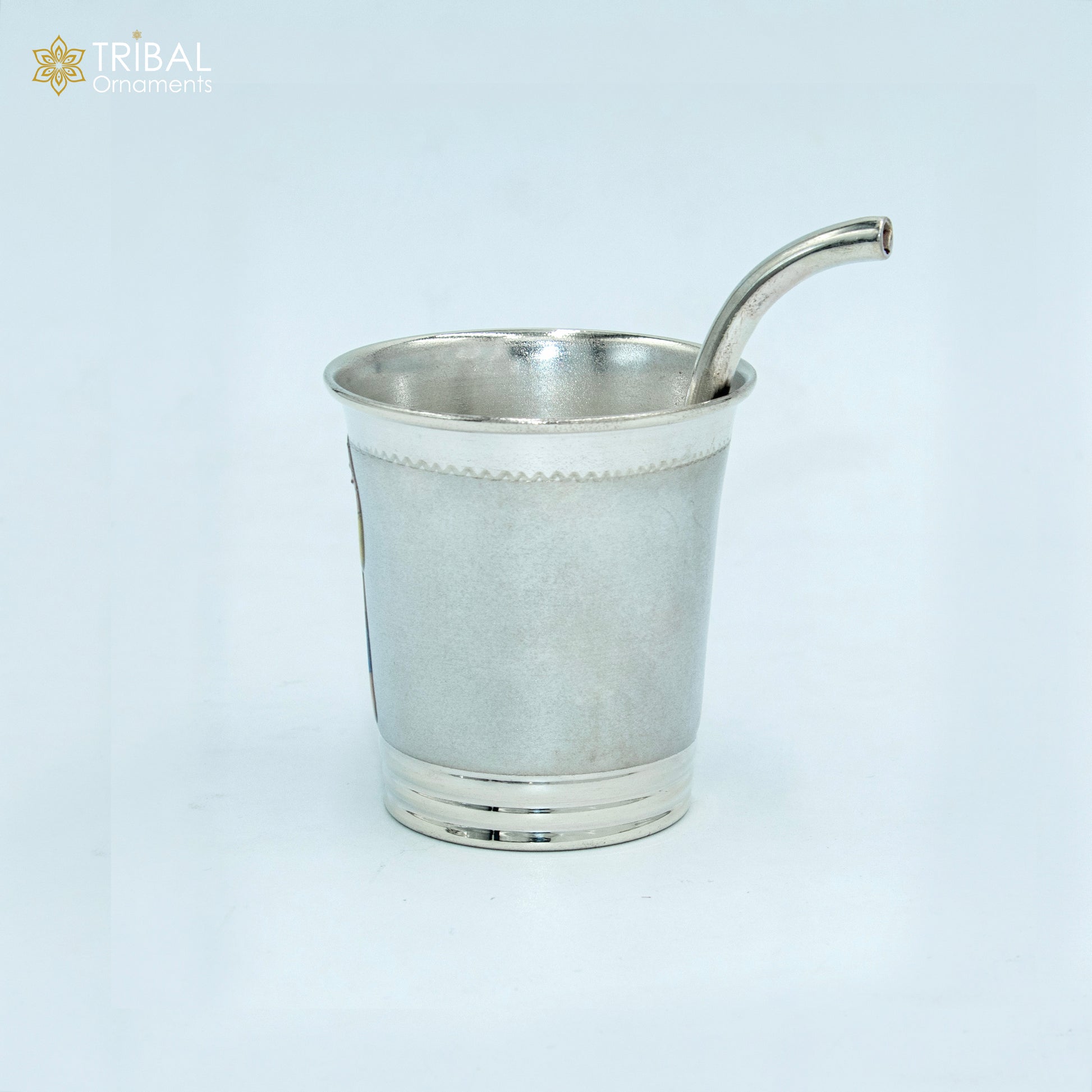 925 Sterling silver doorman cartoon design baby milk glass/ baby water glass/ best kids gifting article sv300 - TRIBAL ORNAMENTS