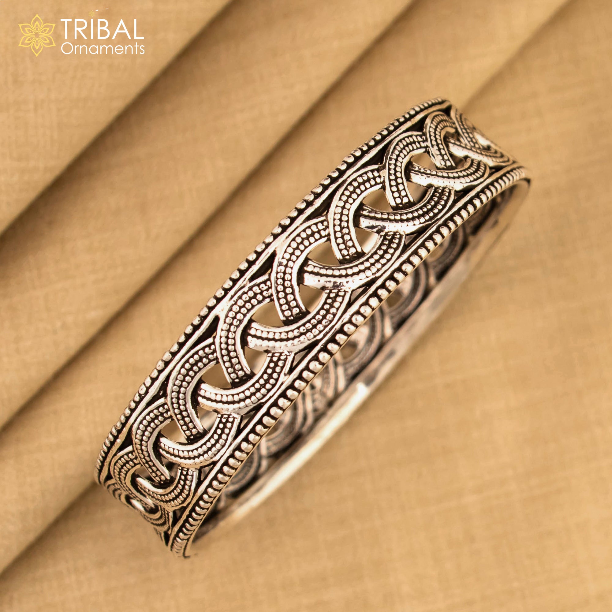925 sterling silver flower design bangle bracelet ,brides