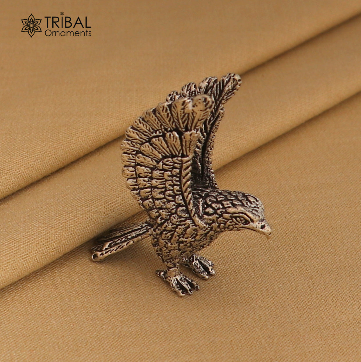 925 sterling silver Garuda (eagle) statue, sculpture home art, figurine art847 - TRIBAL ORNAMENTS