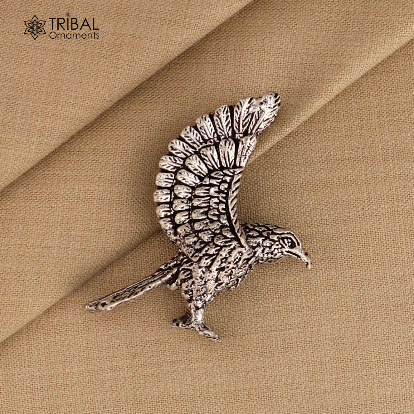 925 sterling silver Garuda (eagle) statue, sculpture home art, figurine art847 - TRIBAL ORNAMENTS