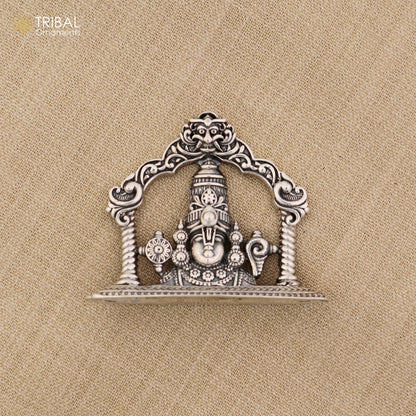 925 Sterling silver God Tirupati Bala Ji Murti statue figurine, traditional puja article by TRIBAL ORNAMENTS