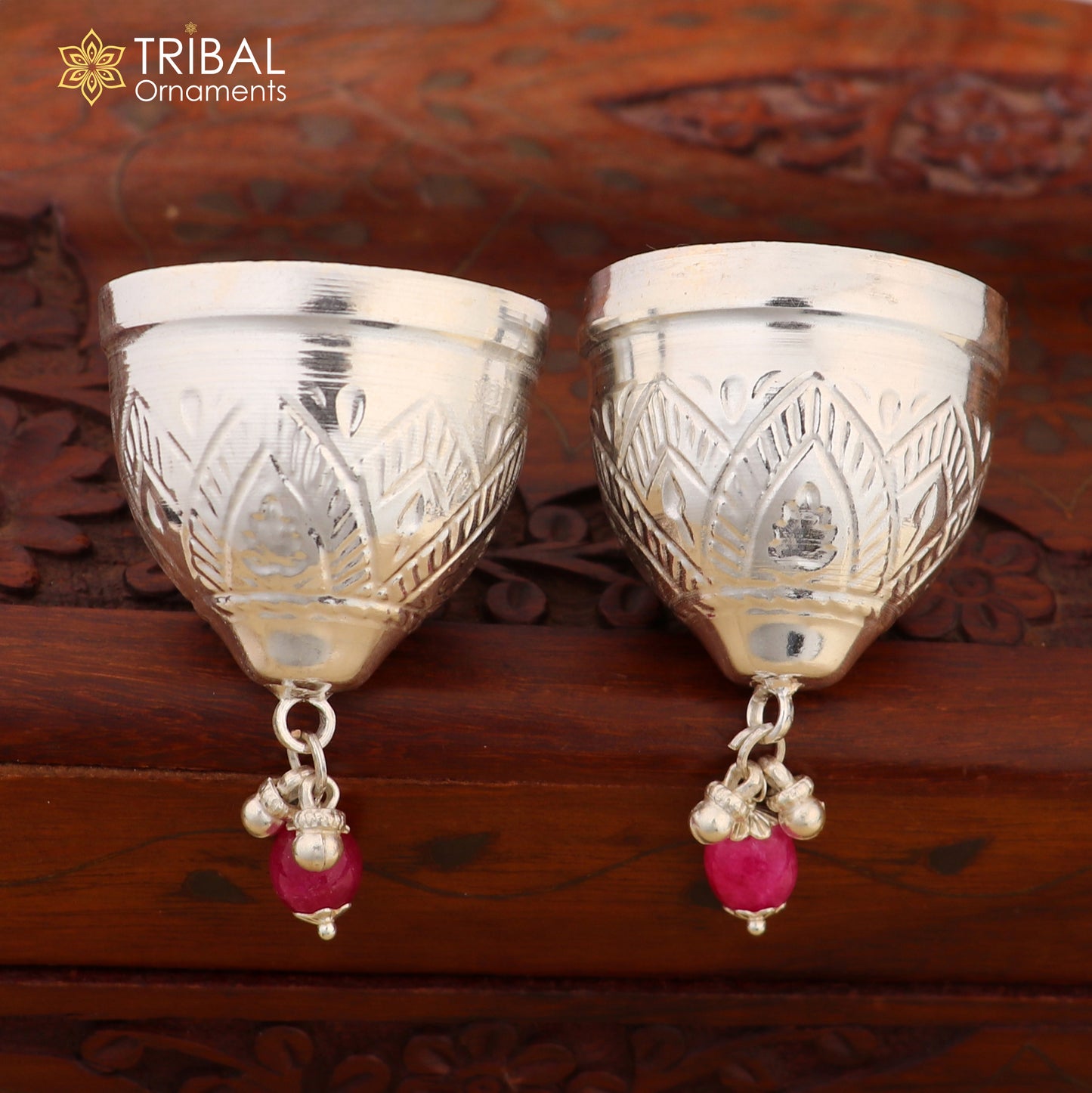 925 sterling silver gorgeous design coconut for puja or worshipping, Silver nariyal for diwali puja su1365 - TRIBAL ORNAMENTS