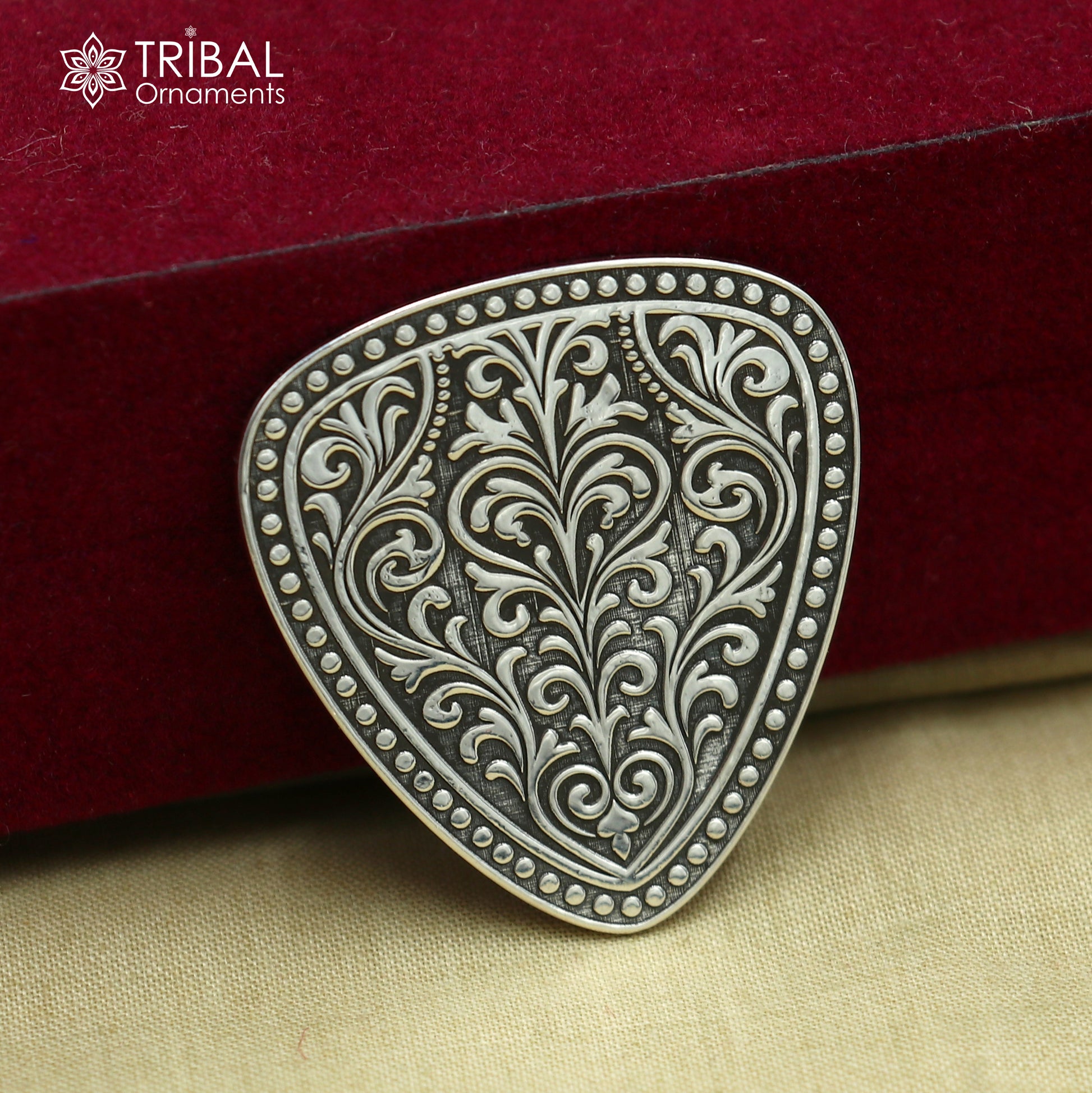 925 sterling silver Guitar Pick  personalized musical instrument article art844 - TRIBAL ORNAMENTS