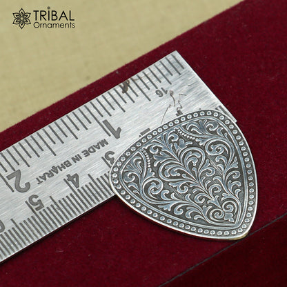 925 sterling silver Guitar Pick  personalized musical instrument article art844 - TRIBAL ORNAMENTS