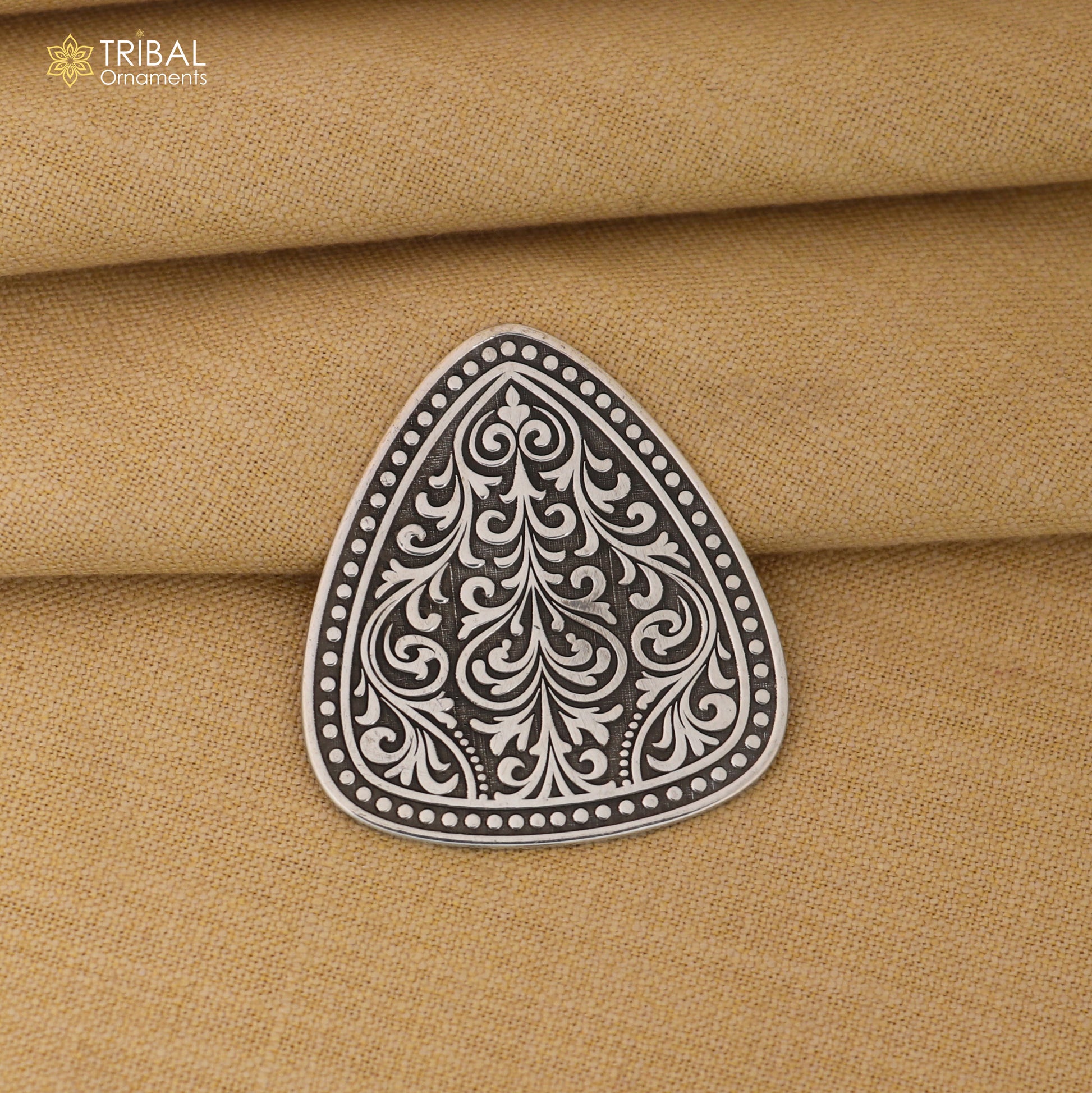 925 sterling silver Guitar Pick  personalized musical instrument article art844 - TRIBAL ORNAMENTS