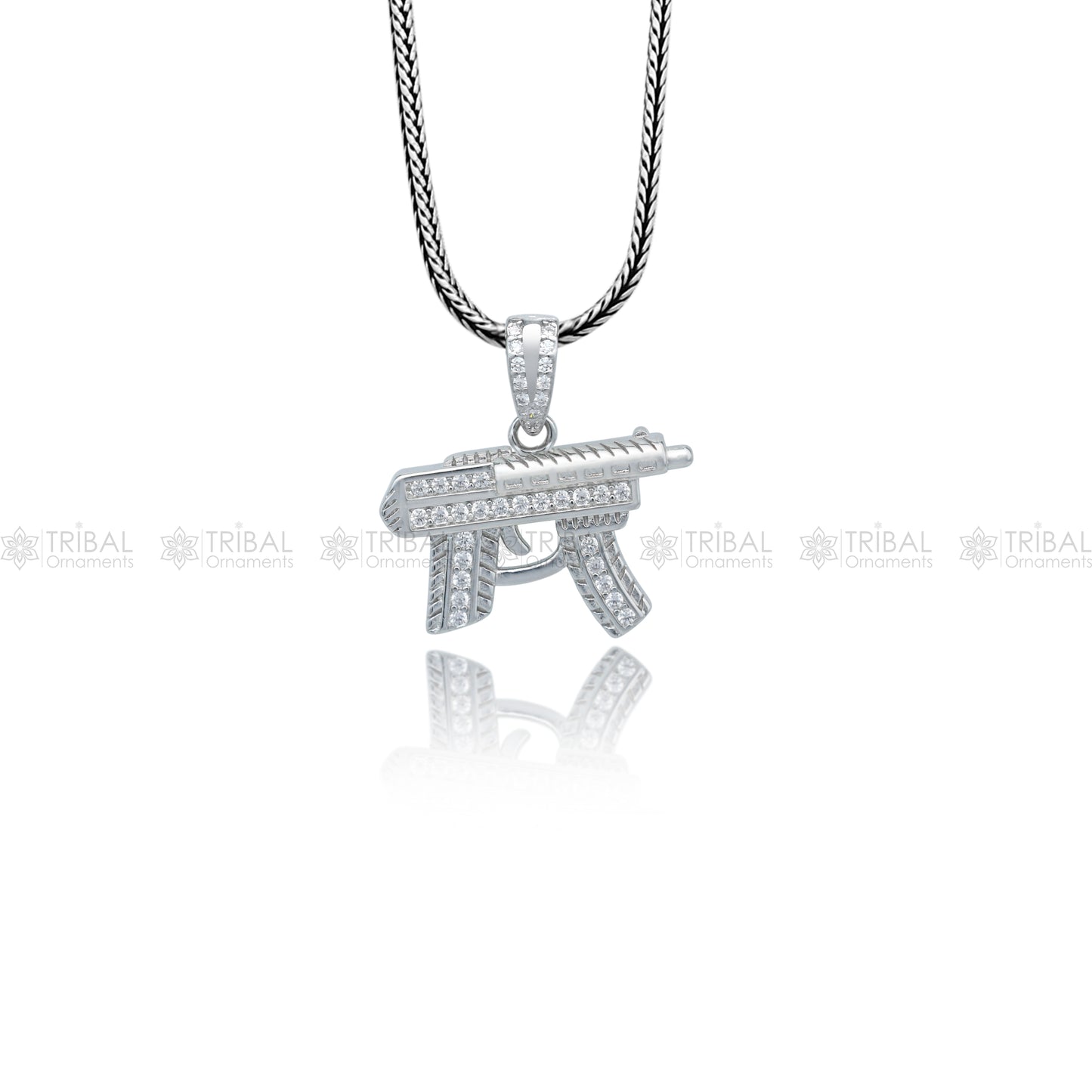 925 Sterling silver  Gun pendant nsp959 - TRIBAL ORNAMENTS