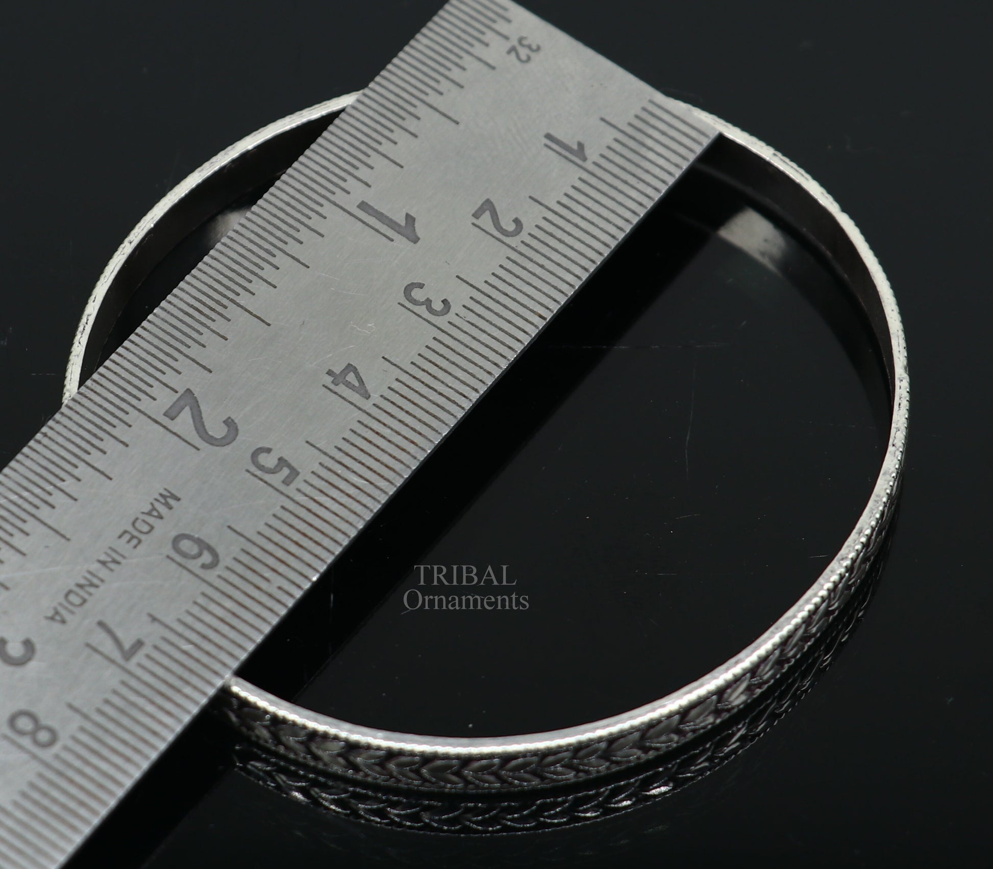 925 sterling silver handcrafted amazing Floral design bangles bracelet, fancy stylish gorgeous kangan tribal belly dance jewelry nba321 - TRIBAL ORNAMENTS