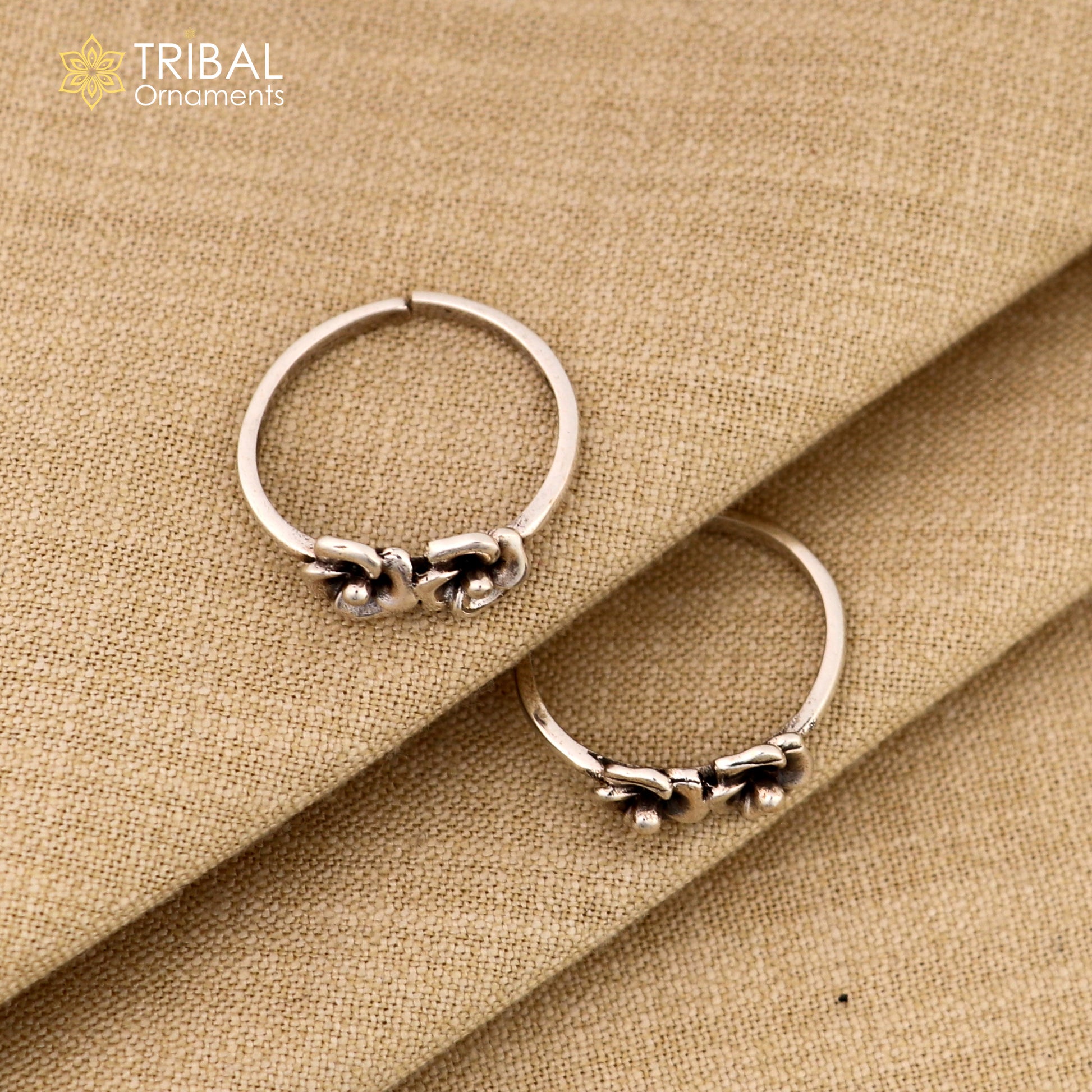 925 sterling silver handcrafted unique design vintage ethnic design brides toe ring for girl's women's ytr25 - TRIBAL ORNAMENTS