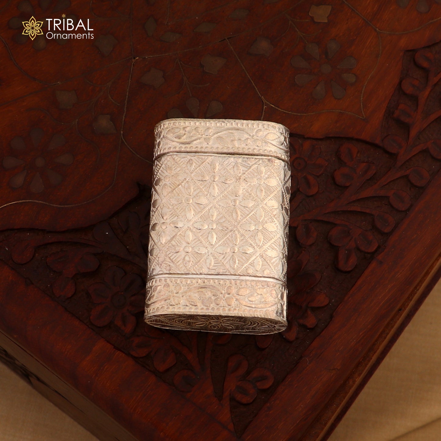 925 sterling silver handmade 2 in 1 tobacco box, fennel box office & home, storage box silver utensils, silver box, men's accessories stb314 - TRIBAL ORNAMENTS