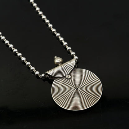 925 sterling silver handmade 30"4mm beaded long necklace with unique design traditional cultural functional necklace jewelry  Set684 - TRIBAL ORNAMENTS