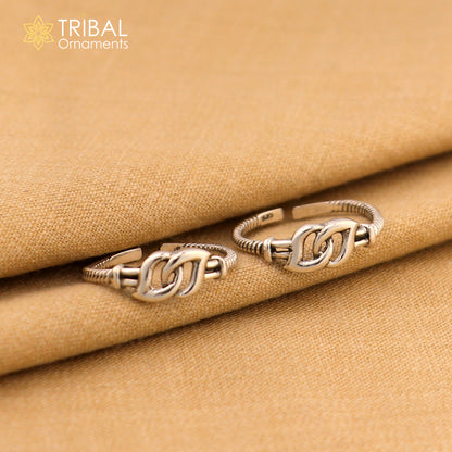 925 sterling silver handmade amazing vintage style simple toe ring, best gifting tiny tone ring 925 stamped jewelry from india ytr10 - TRIBAL ORNAMENTS