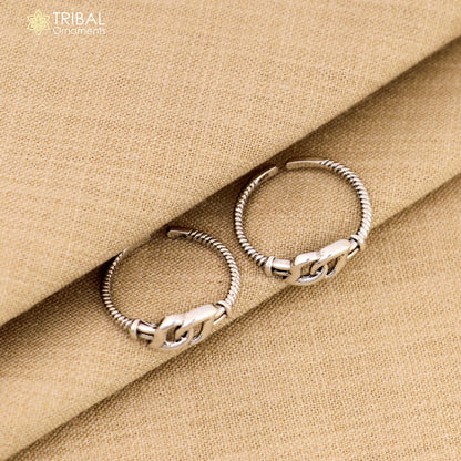 925 sterling silver handmade amazing vintage style simple toe ring, best gifting tiny tone ring 925 stamped jewelry from india ytr10 - TRIBAL ORNAMENTS