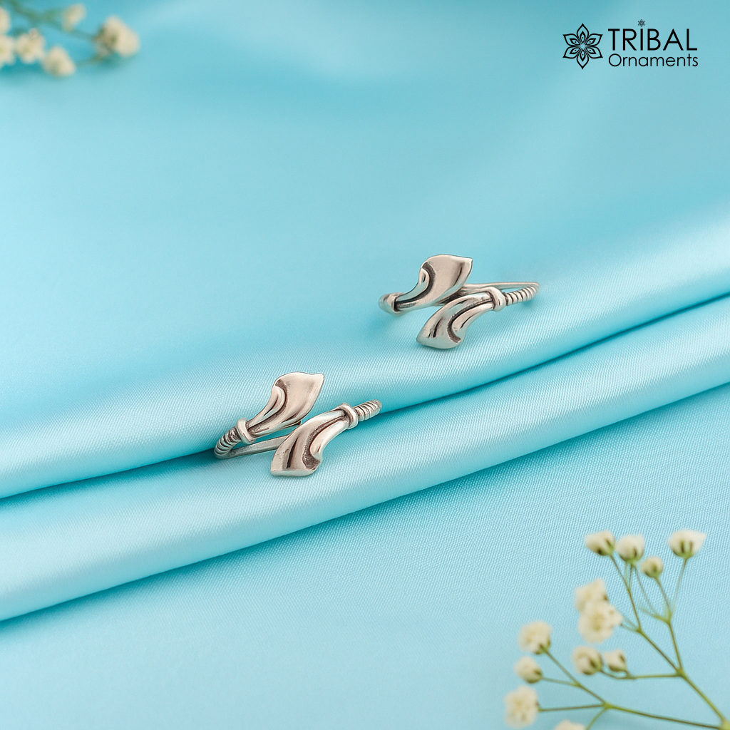 925 sterling silver handmade amazing vintage style toe ring, best gifting tiny tone ring 92.5% pure silver jewelry from india ytr11 - TRIBAL ORNAMENTS