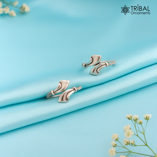 925 sterling silver handmade amazing vintage style toe ring, best gifting tiny tone ring 92.5% pure silver jewelry from india ytr11 - TRIBAL ORNAMENTS