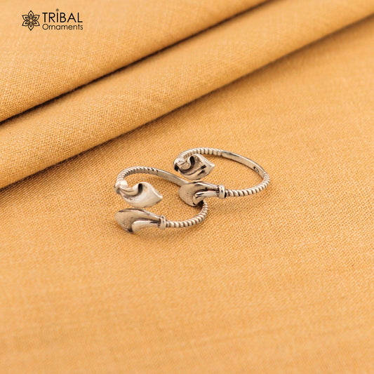 925 sterling silver handmade amazing vintage style toe ring, best gifting tiny tone ring 92.5% pure silver jewelry from india ytr11 - TRIBAL ORNAMENTS