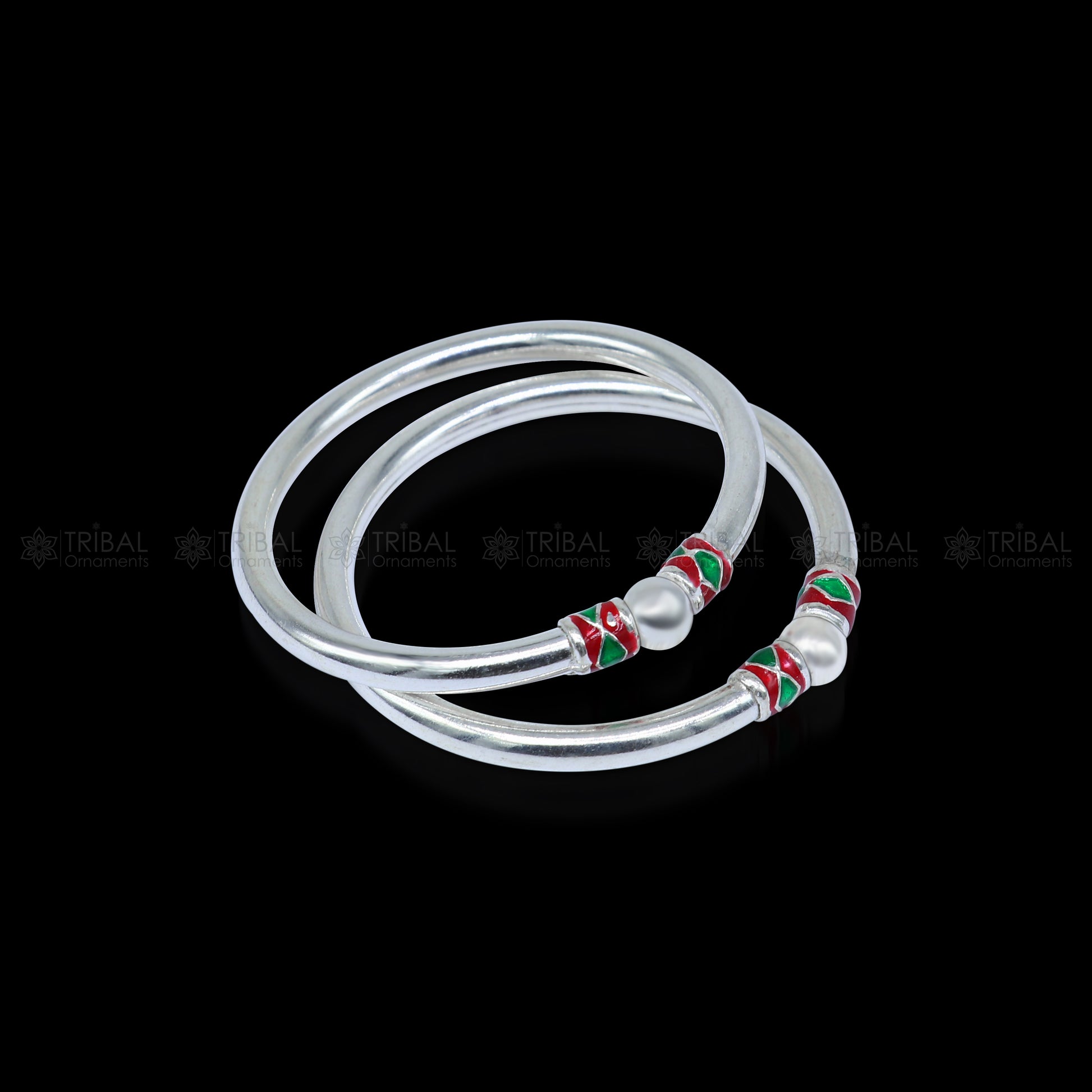 925 sterling silver handmade baby bangle bracelet kada, unisex customized jewelry nsk847 - TRIBAL ORNAMENTS