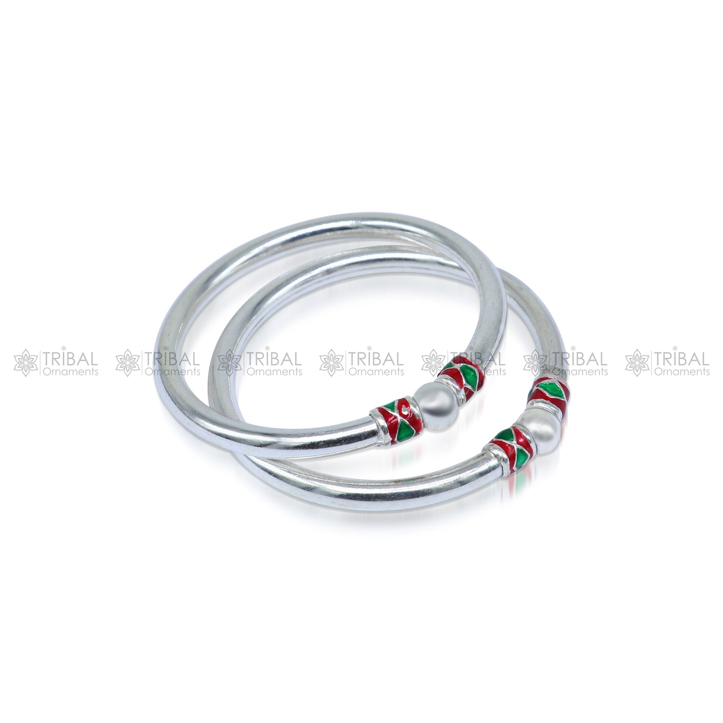 925 sterling silver handmade baby bangle bracelet kada, unisex customized jewelry nsk847 - TRIBAL ORNAMENTS