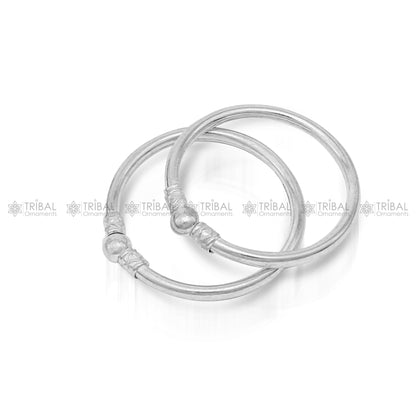 925 sterling silver handmade baby bangle bracelet kada, unisex customized jewelry nsk848 - TRIBAL ORNAMENTS
