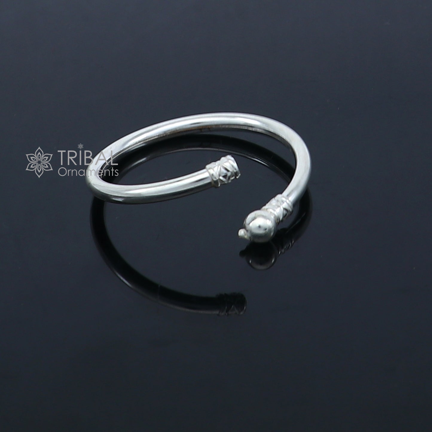925 sterling silver handmade baby bangle bracelet kada, unisex customized jewelry nsk848 - TRIBAL ORNAMENTS