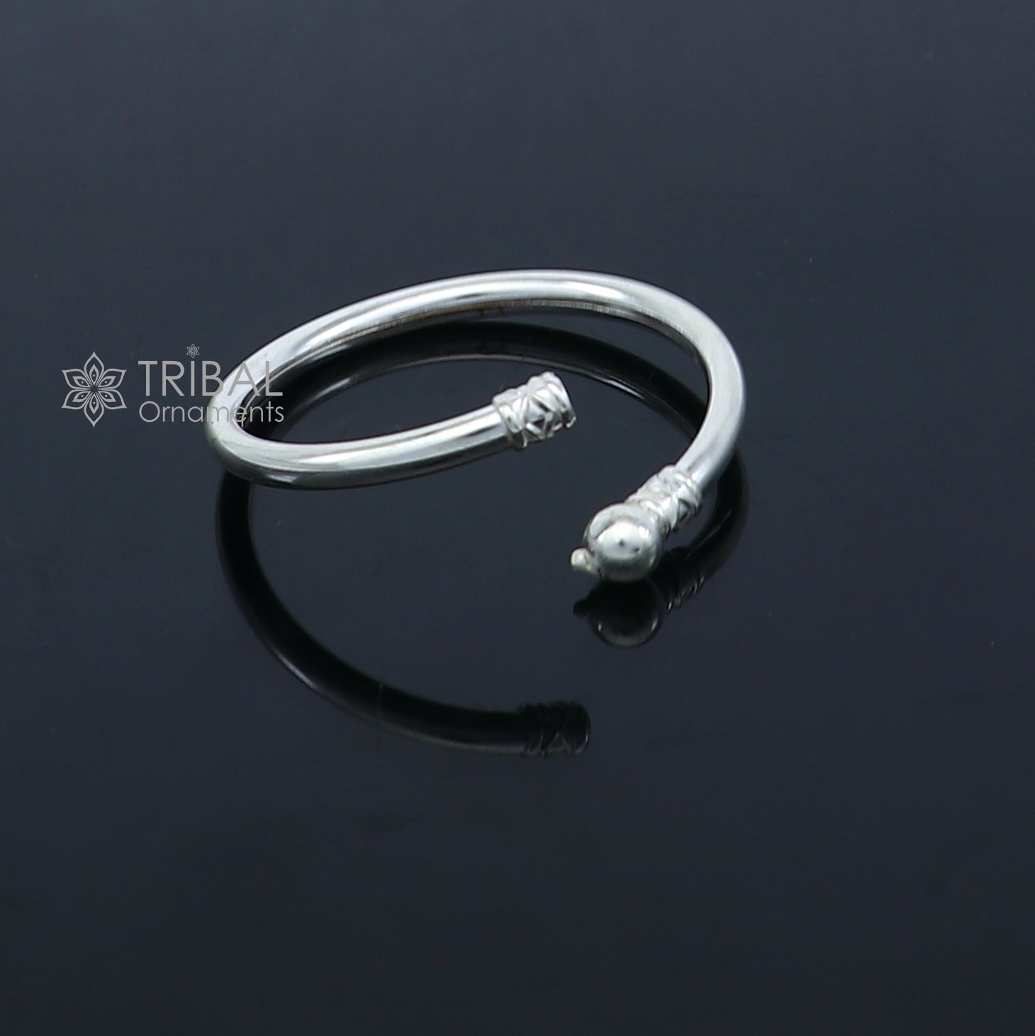 925 sterling silver handmade baby bangle bracelet kada, unisex customized jewelry nsk848 - TRIBAL ORNAMENTS