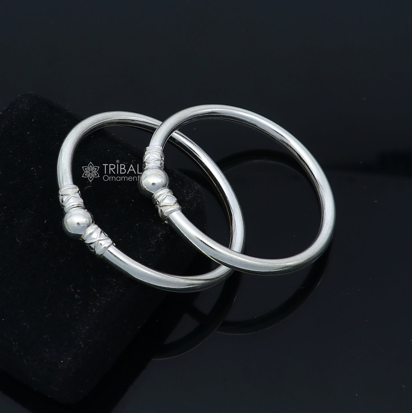 925 sterling silver handmade baby bangle bracelet kada, unisex customized jewelry nsk848 - TRIBAL ORNAMENTS