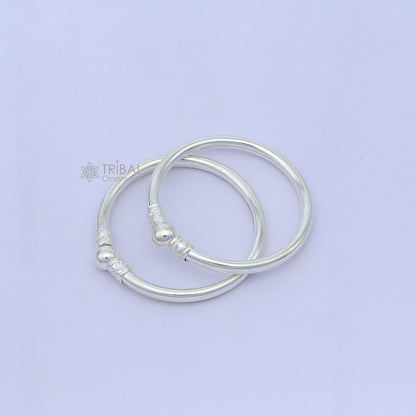 925 sterling silver handmade baby bangle bracelet kada, unisex customized jewelry nsk848 - TRIBAL ORNAMENTS