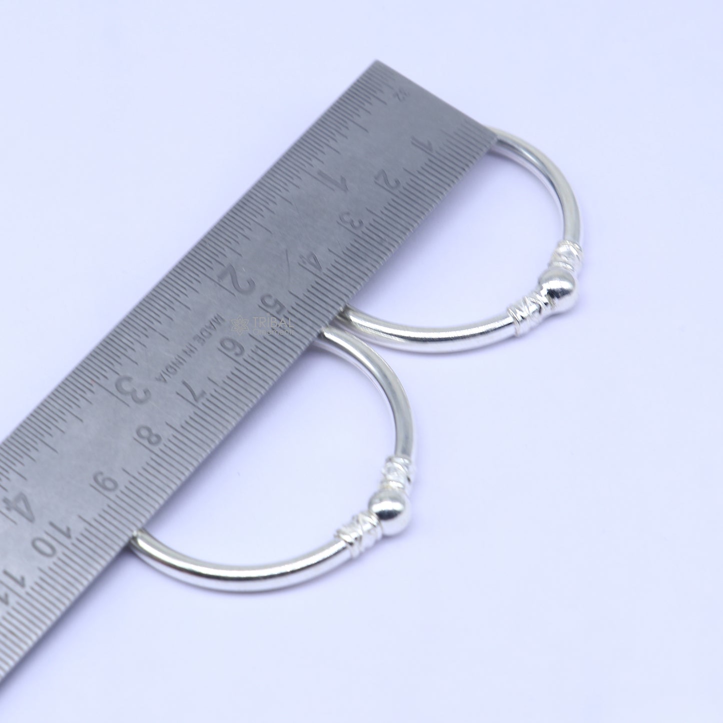 925 sterling silver handmade baby bangle bracelet kada, unisex customized jewelry nsk848 - TRIBAL ORNAMENTS