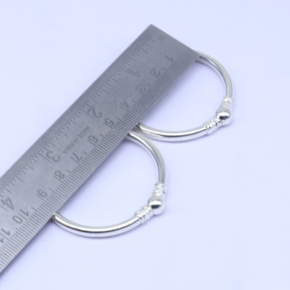 925 sterling silver handmade baby bangle bracelet kada, unisex customized jewelry nsk848 - TRIBAL ORNAMENTS