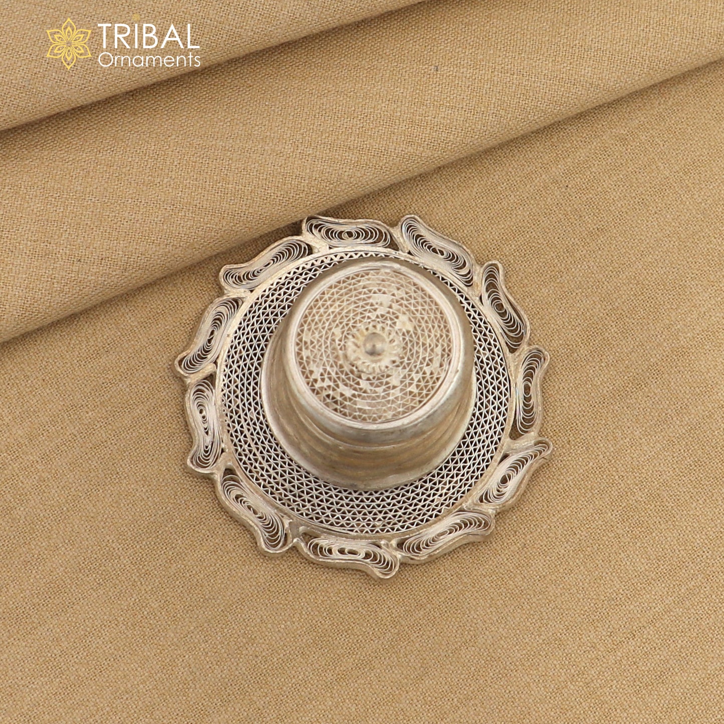 925 Sterling silver handmade fabulous meenakari trinket box, container box, casket box, sindoor box, enamel work customized  box stb865 - TRIBAL ORNAMENTS