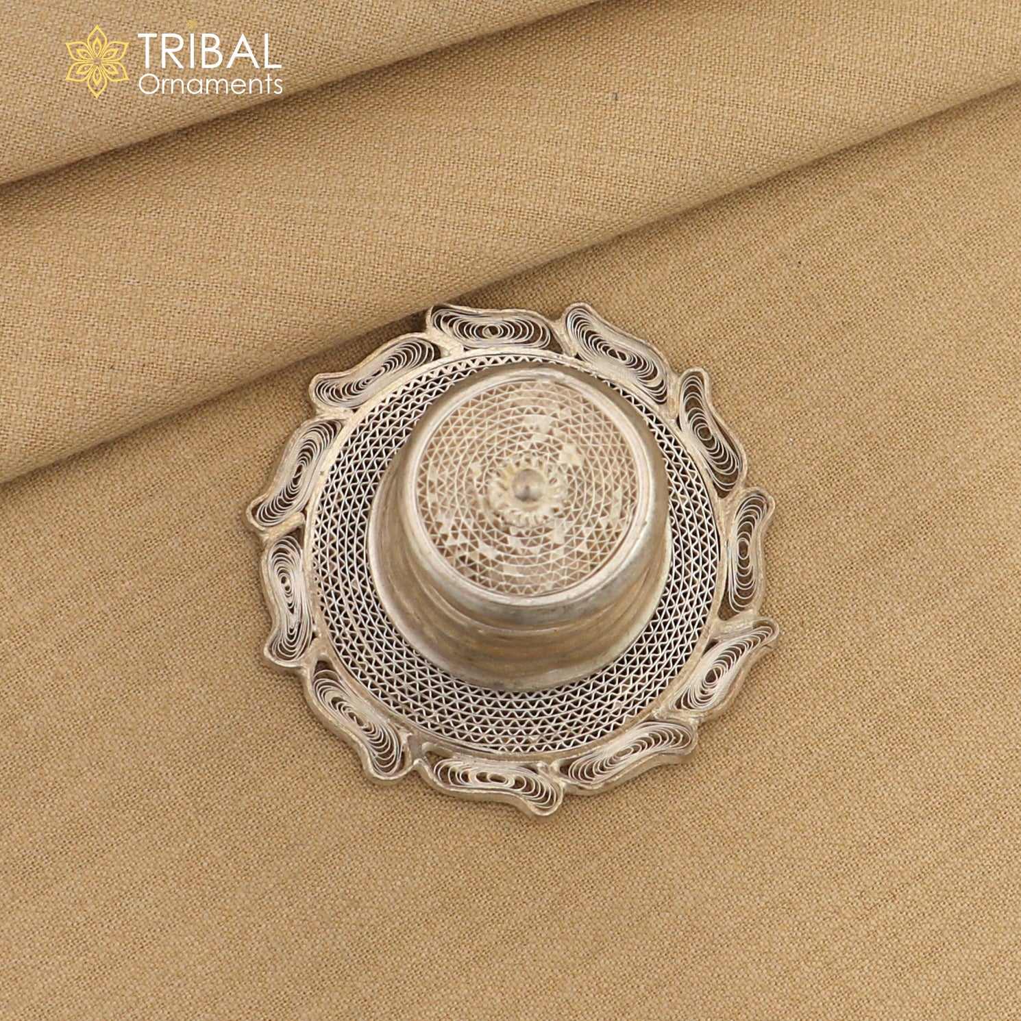 925 Sterling silver handmade fabulous meenakari trinket box, container box, casket box, sindoor box, enamel work customized  box stb865 - TRIBAL ORNAMENTS