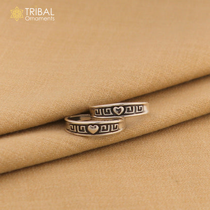 925 sterling silver handmade gorgeous design vintage style simple toe ring, best gifting tiny tone ring 925 stamped jewelry from india ytr09 - TRIBAL ORNAMENTS