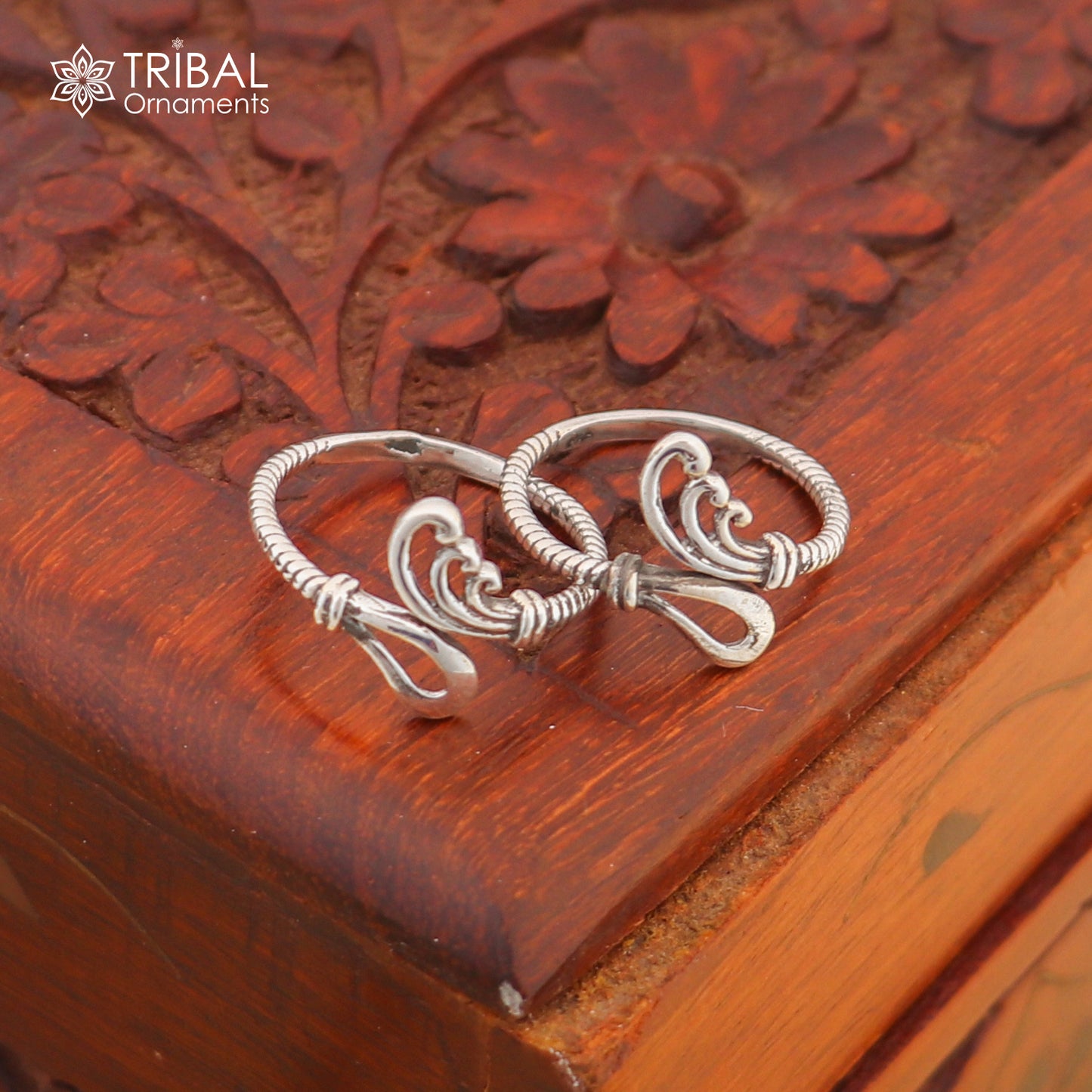925 sterling silver handmade gorgeous design vintage style toe ring, best gifting tiny tone ring 925 stamped jewelry from india ytr05 - TRIBAL ORNAMENTS