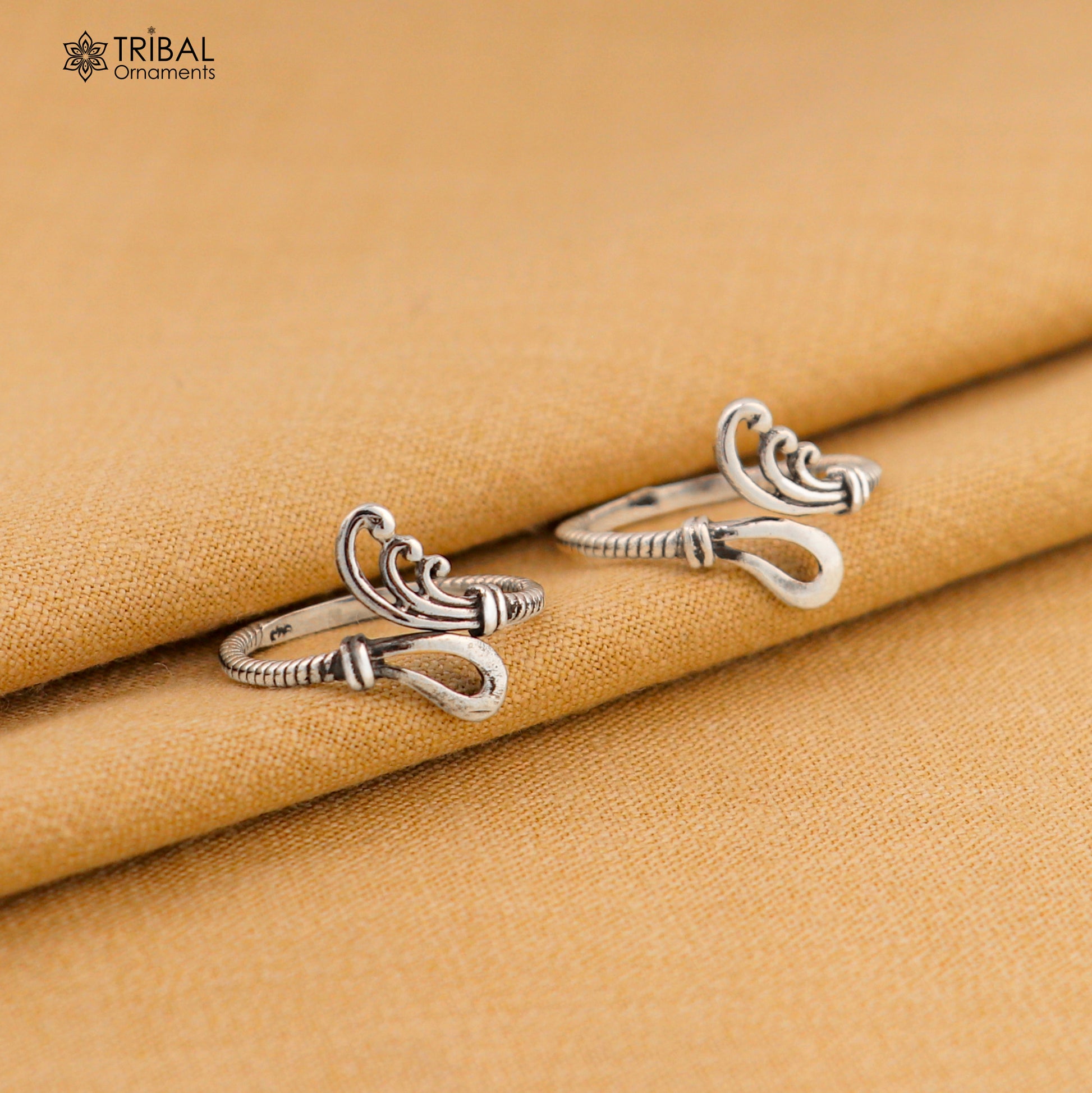 925 sterling silver handmade gorgeous design vintage style toe ring, best gifting tiny tone ring 925 stamped jewelry from india ytr05 - TRIBAL ORNAMENTS