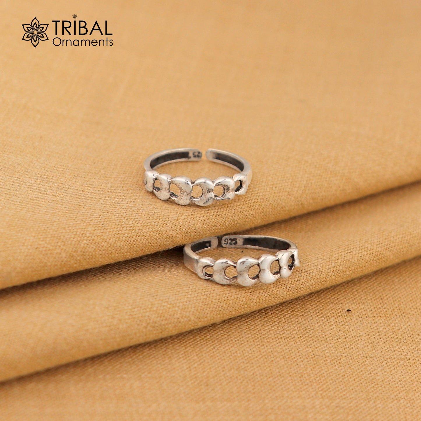925 sterling silver handmade gorgeous design vintage style toe ring, best gifting tiny tone ring 925 stamped jewelry from india ytr06 - TRIBAL ORNAMENTS