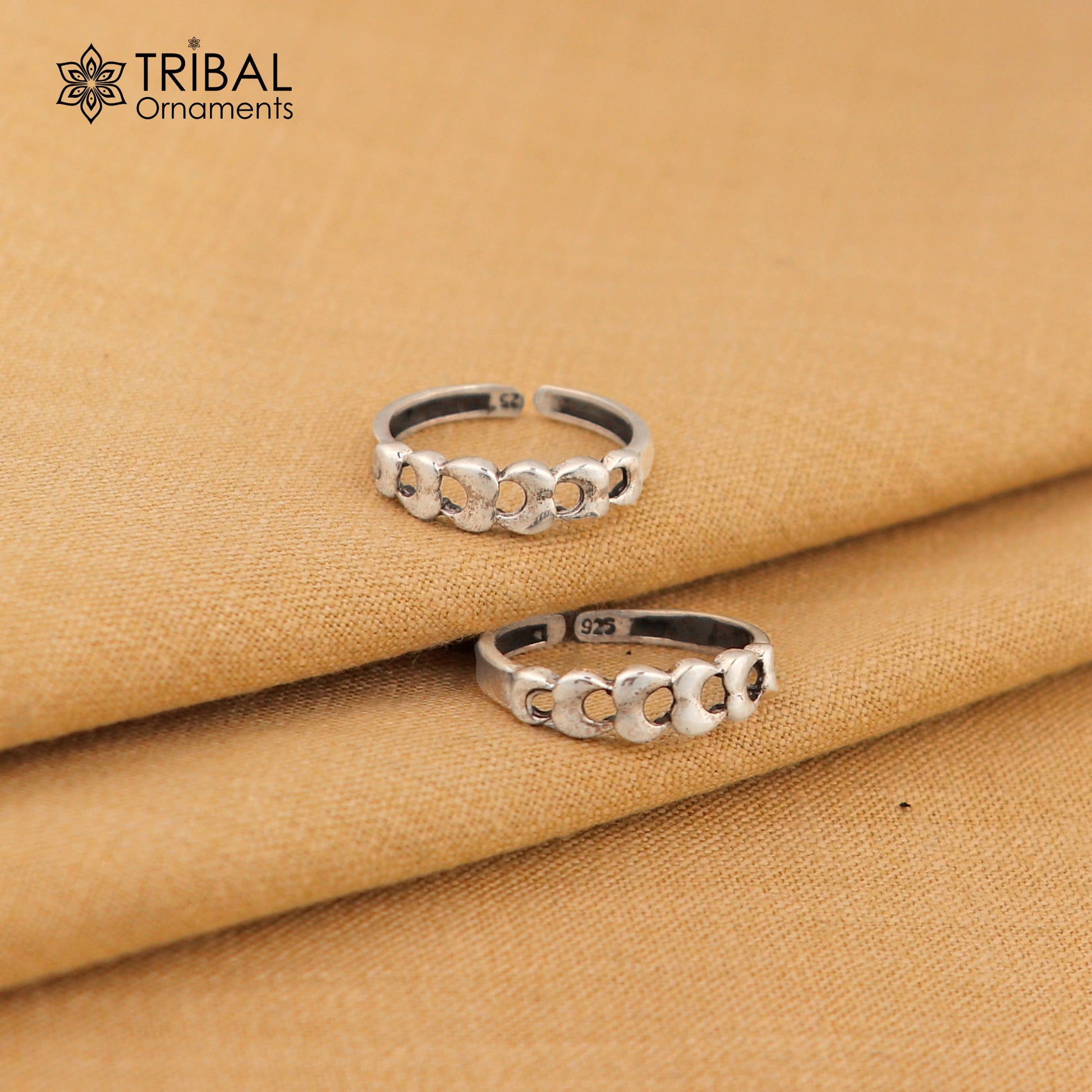 925 sterling silver handmade gorgeous design vintage style toe ring, best gifting tiny tone ring 925 stamped jewelry from india ytr06 - TRIBAL ORNAMENTS