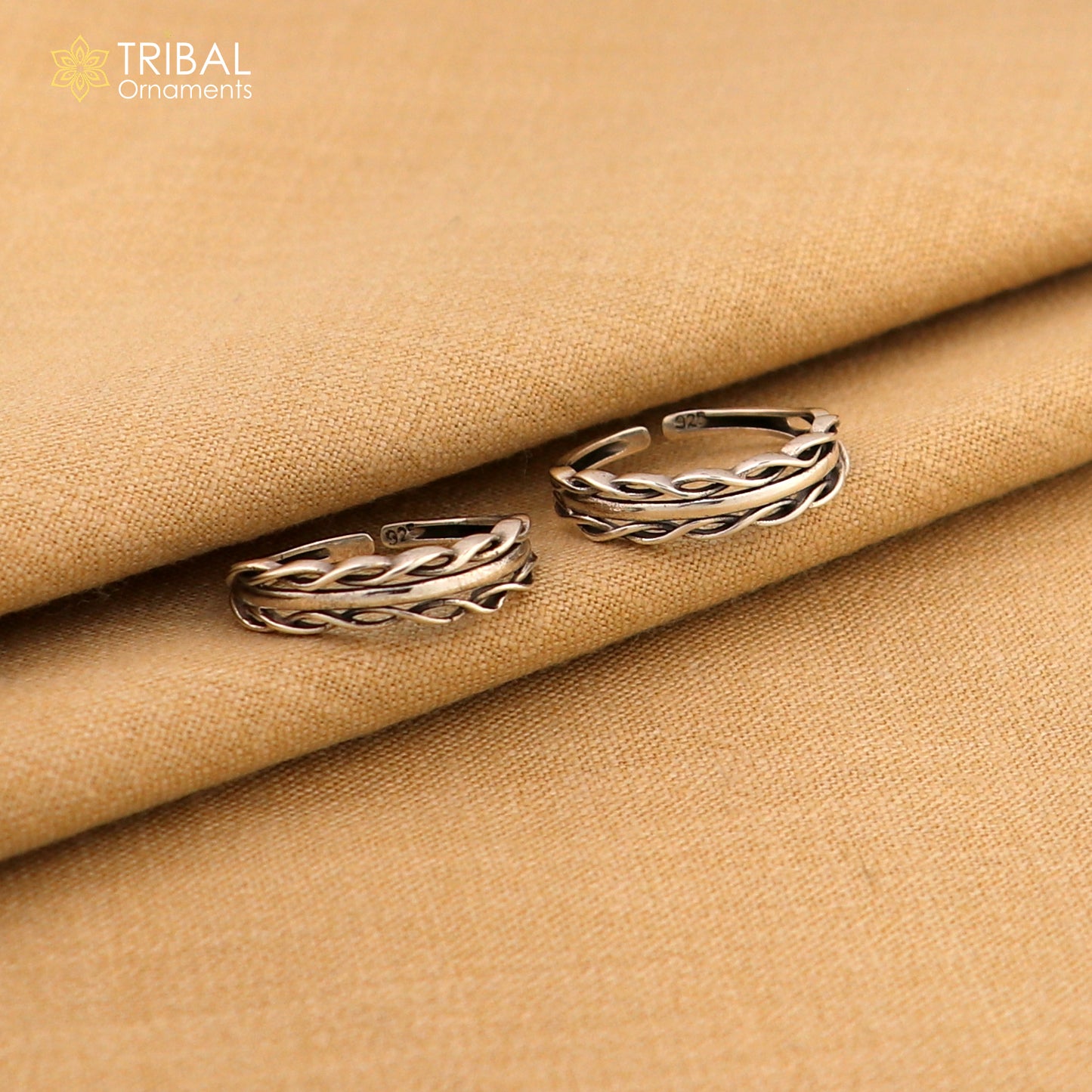925 sterling silver handmade gorgeous design vintage style toe ring, best gifting tiny tone ring 925 stamped jewelry from india ytr07 - TRIBAL ORNAMENTS