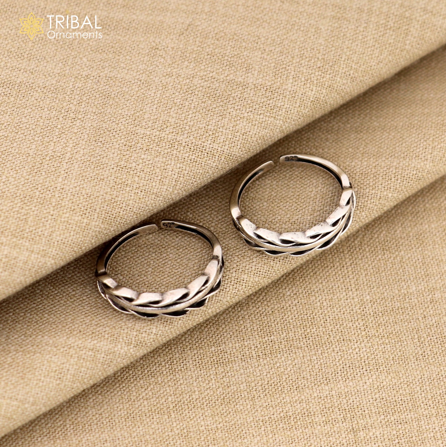 925 sterling silver handmade gorgeous design vintage style toe ring, best gifting tiny tone ring 925 stamped jewelry from india ytr07 - TRIBAL ORNAMENTS