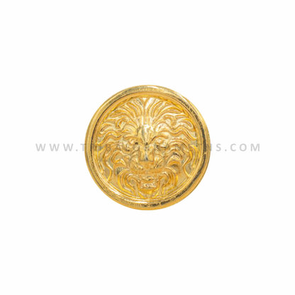 Set of 13 handmade 925 sterling silver lion face design fancy buttons for men's coat or suit by TRIBAL ORNAMENTS.