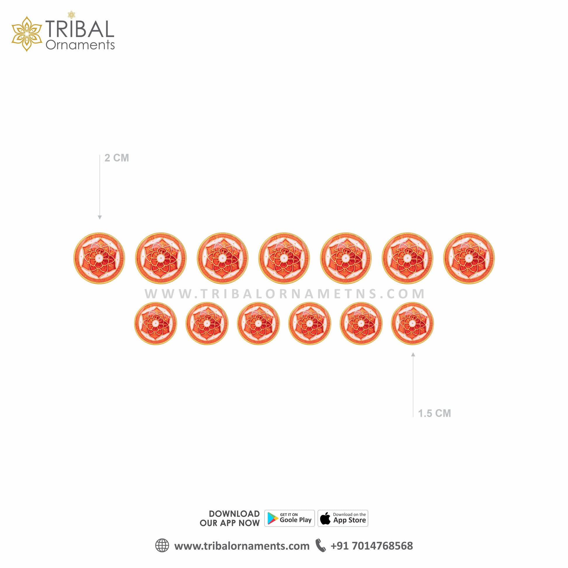 925 Sterling silver handmade gorgeous red mandala meenakari design fancy buttons set of 13 pc for men's coat or suit, best jewelry for all occasions btn66 - TRIBAL ORNAMENTS