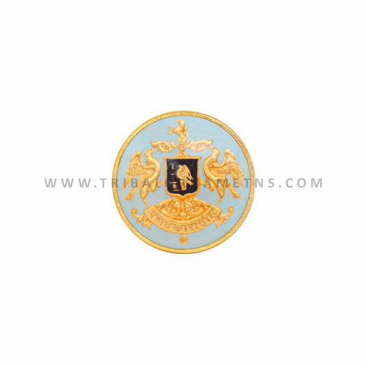 925 Sterling silver handmade gorgeous  royal Rathore logo design gold polished buttons set of 13 pc for men's coat or suit, best jewelry for all occasions btn63 - TRIBAL ORNAMENTS