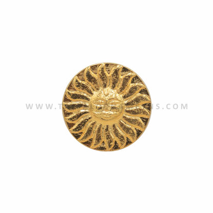 Set of 13 handmade 925 sterling silver sun face design fancy buttons for men's coat or suit by TRIBAL ORNAMENTS.