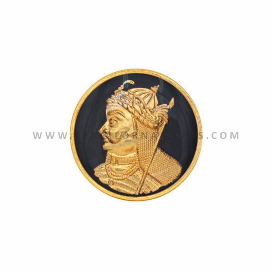 925 Sterling silver handmade gorgeous The king of Mewar Maharanpratap ji design gold polished buttons set of 13 pc for men's coat or suit, best jewelry for all occasions btn61 - TRIBAL ORNAMENTS