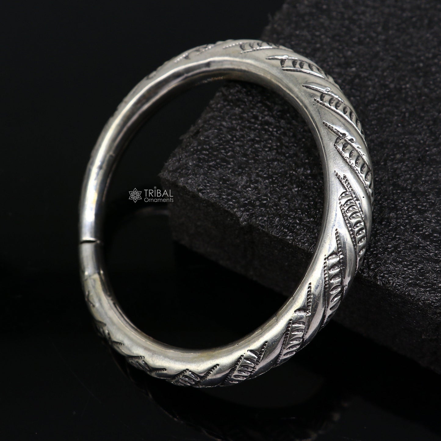 925 sterling silver handmade gorgeous trendy fancy bangle bracelet kada, fabulous unisex gifting jewelry personalized gift jewelry nsk0748 - TRIBAL ORNAMENTS