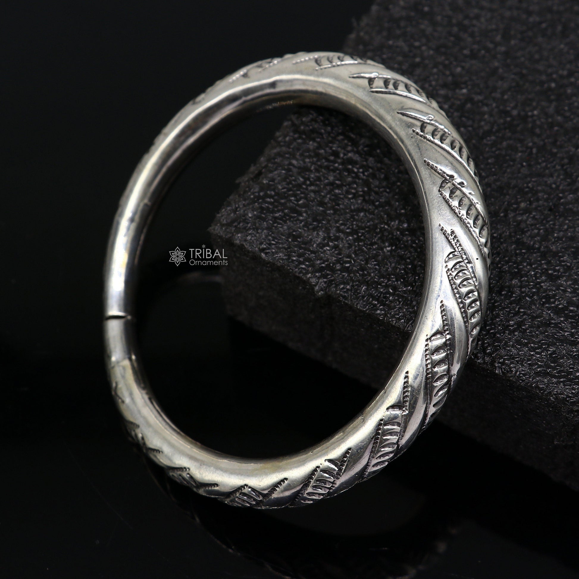 925 sterling silver handmade gorgeous trendy fancy bangle bracelet kada, fabulous unisex gifting jewelry personalized gift jewelry nsk0748 - TRIBAL ORNAMENTS