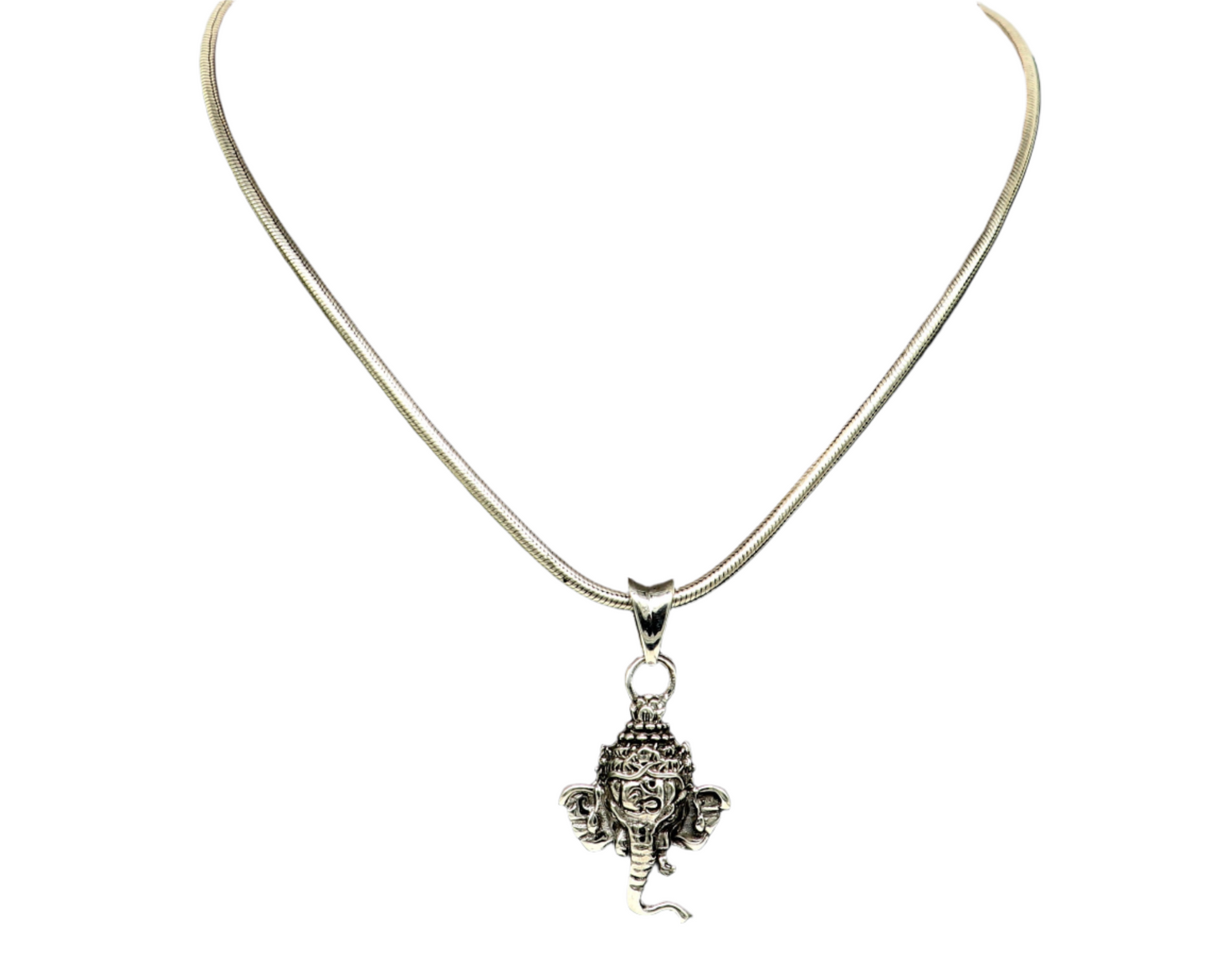 925 sterling silver Ganesha pendant from Tribal Ornaments, handmade Indian idol jewelry, stylish unisex personalized pendant.