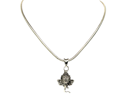 925 sterling silver Ganesha pendant from Tribal Ornaments, handmade Indian idol jewelry, stylish unisex personalized pendant.