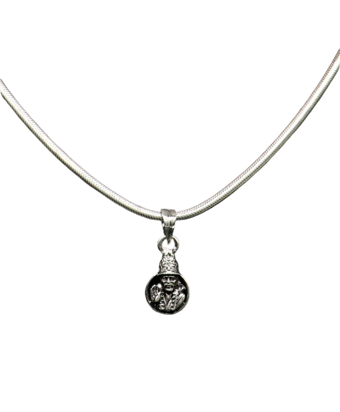 925 sterling silver handmade Indian idol Sai Baba pendant, amazing stylish unisex pendant locket personalized jewelry tribal jewelry ssp478 - TRIBAL ORNAMENTS