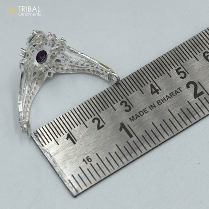 925 sterling silver handmade lord baby Krishna Mukut, amazing Laddu Gopala, crawling Krishna crown head jewelry SM26 - TRIBAL ORNAMENTS