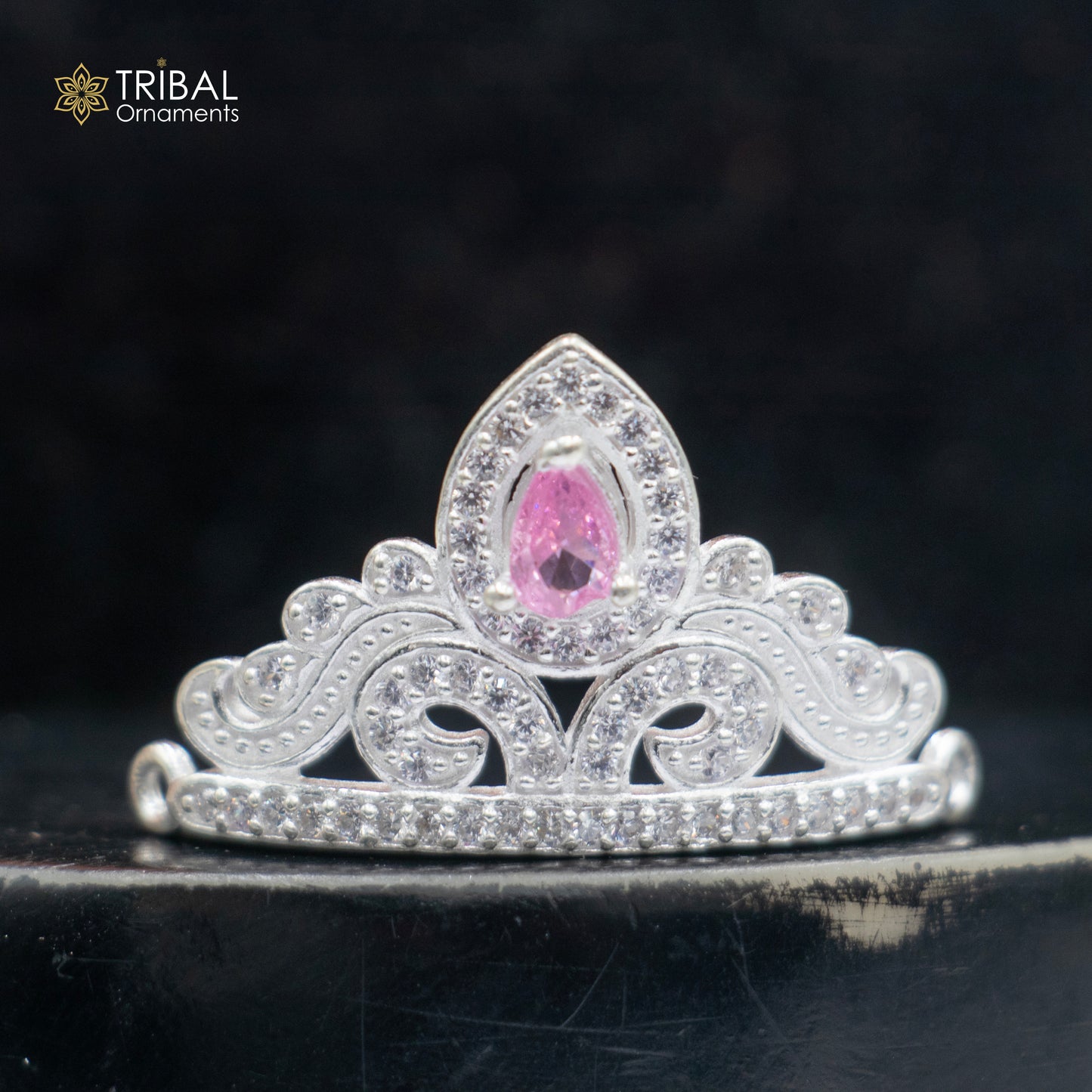 925 sterling silver handmade lord baby Krishna Mukut, amazing Laddu Gopala, crawling Krishna crown head jewelry sm38 - TRIBAL ORNAMENTS